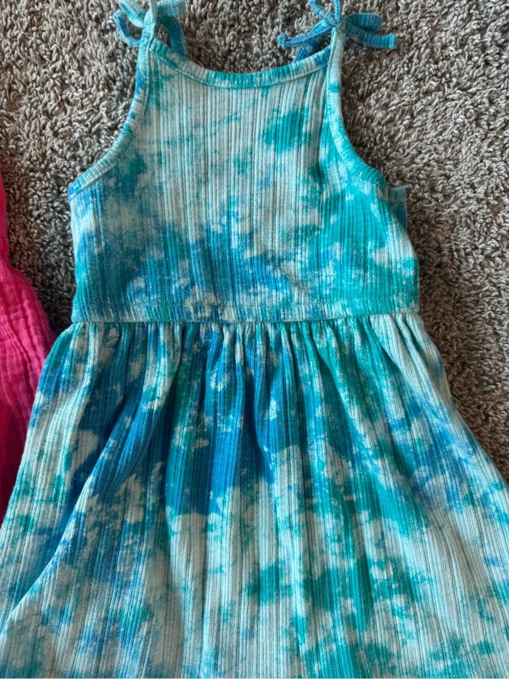 Old Navy Toddler Girls Summer Dress Bundle Palm Tree & Tie Dye Size 2T
